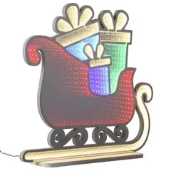 DEAR SANTA - Trineo navidad 2D multicolor 58 cm