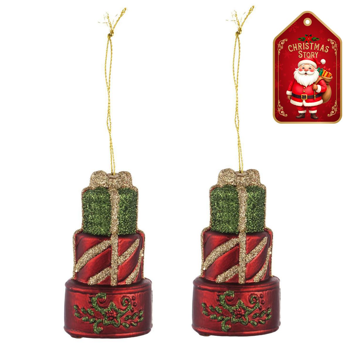 DEAR SANTA - Set 2 Adornos regalos navidad xmas story