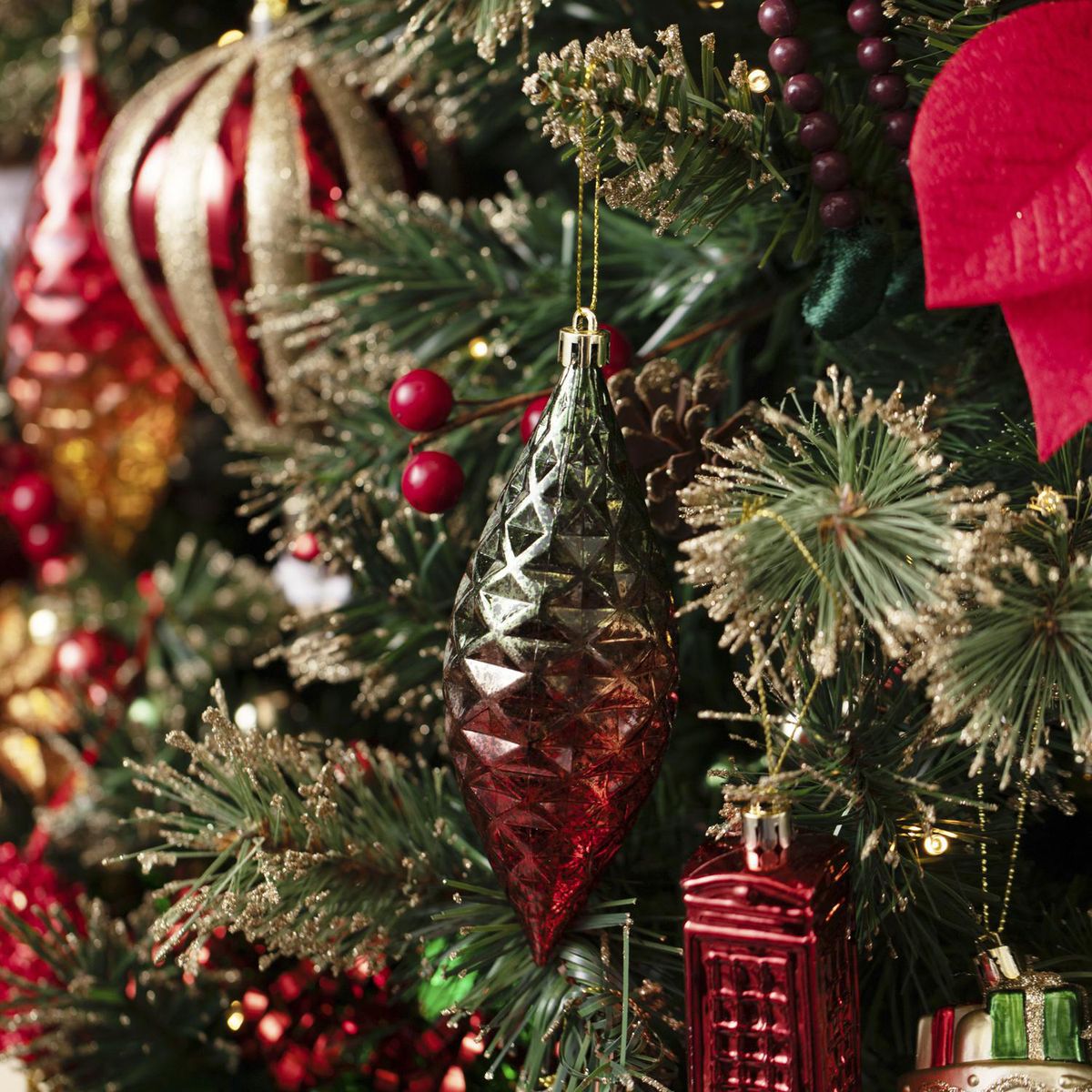 DEAR SANTA - Adorno navidad verde/rojo 15 cm xmas story