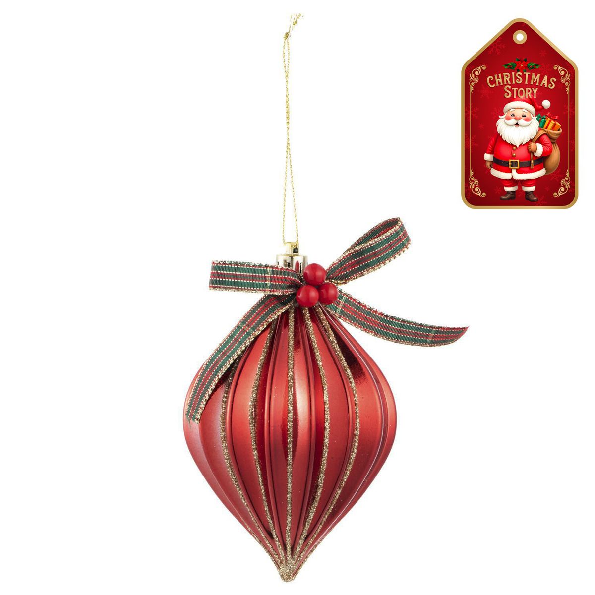 DEAR SANTA - Adorno navidad oliva 11 cm xmas story