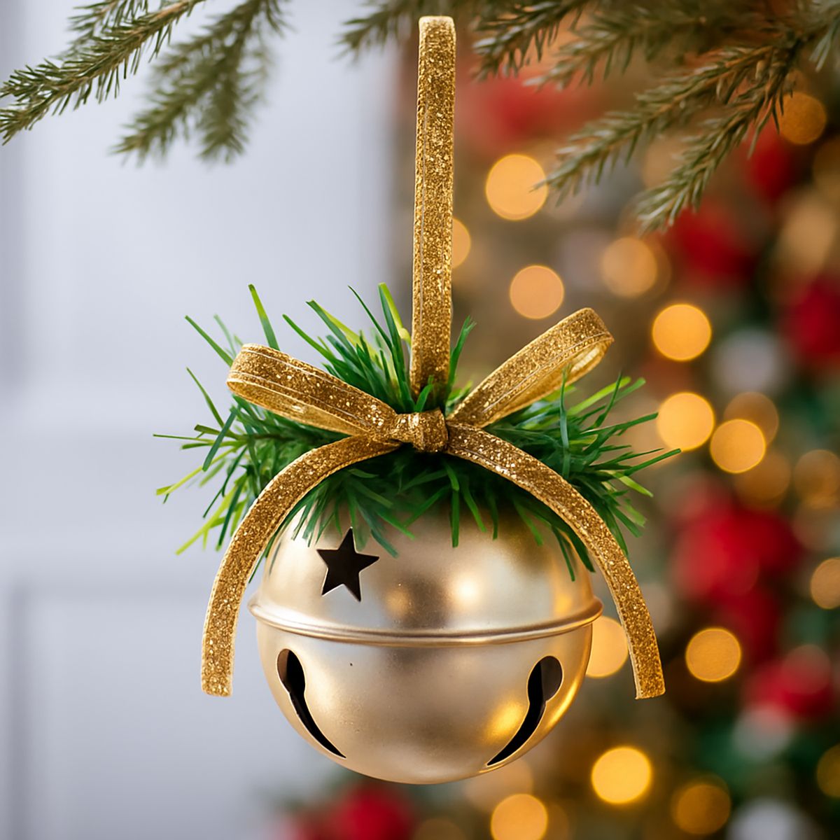 DEAR SANTA - Adorno cascabel navidad dorado xmas story