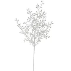 DEAR SANTA - Pick hoja navidad blanca 55 cm illusion