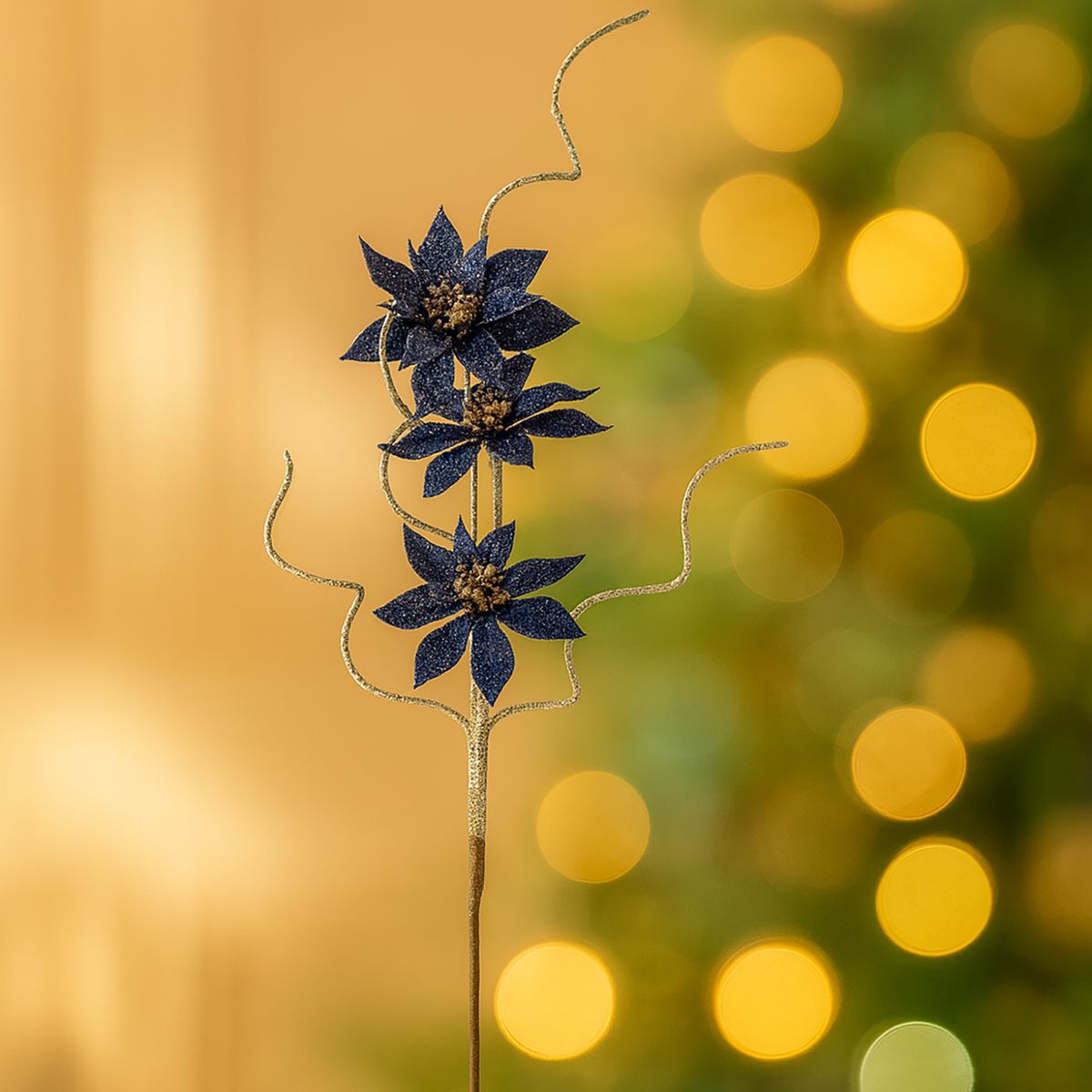 DEAR SANTA - Pick poinsettia navidad 50 cm illusion