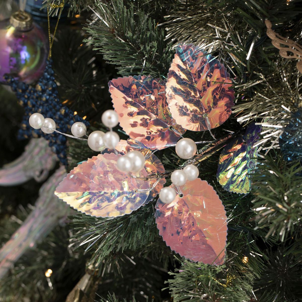 DEAR SANTA - Pick tornasol navidad 35 cm illusion