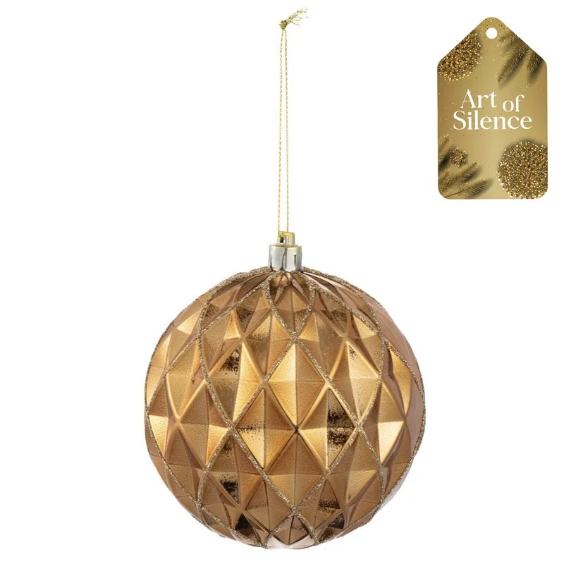 DEAR SANTA - Esfera navidad diamante 10 cm aos