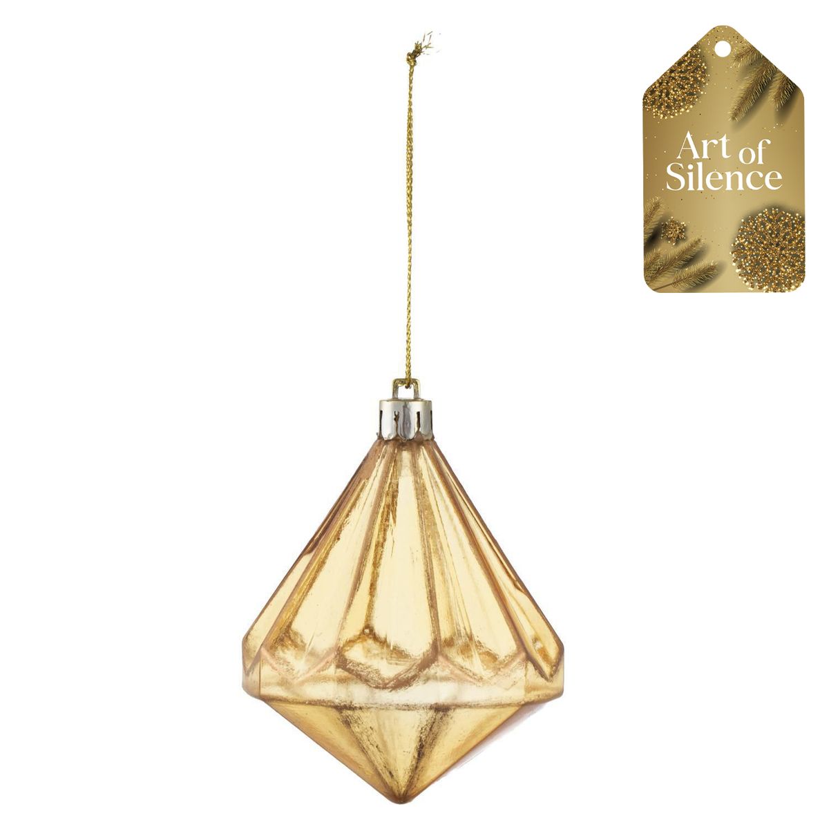 DEAR SANTA - Adorno navidad diamante onion 7cm aos