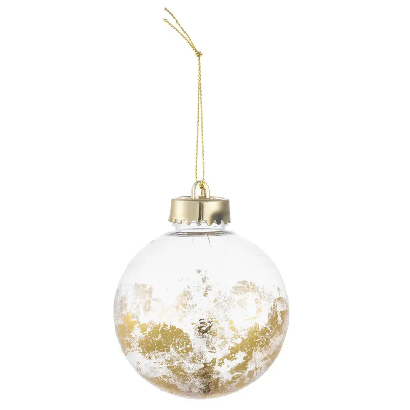 DEAR SANTA - Esfera navidad dorada 8 cm aos