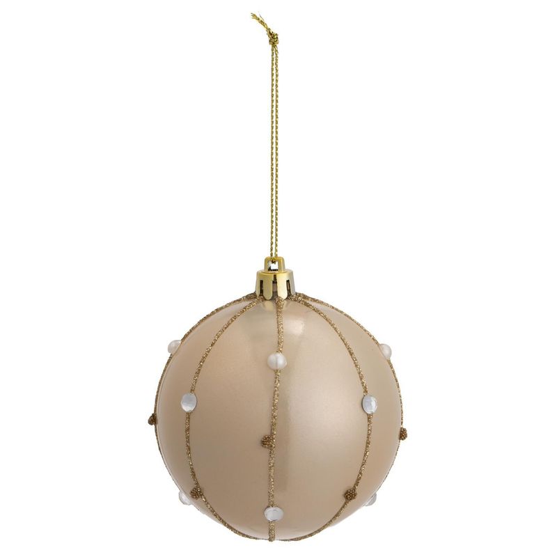 DEAR SANTA - Esfera navidad perlas 8 cm aos