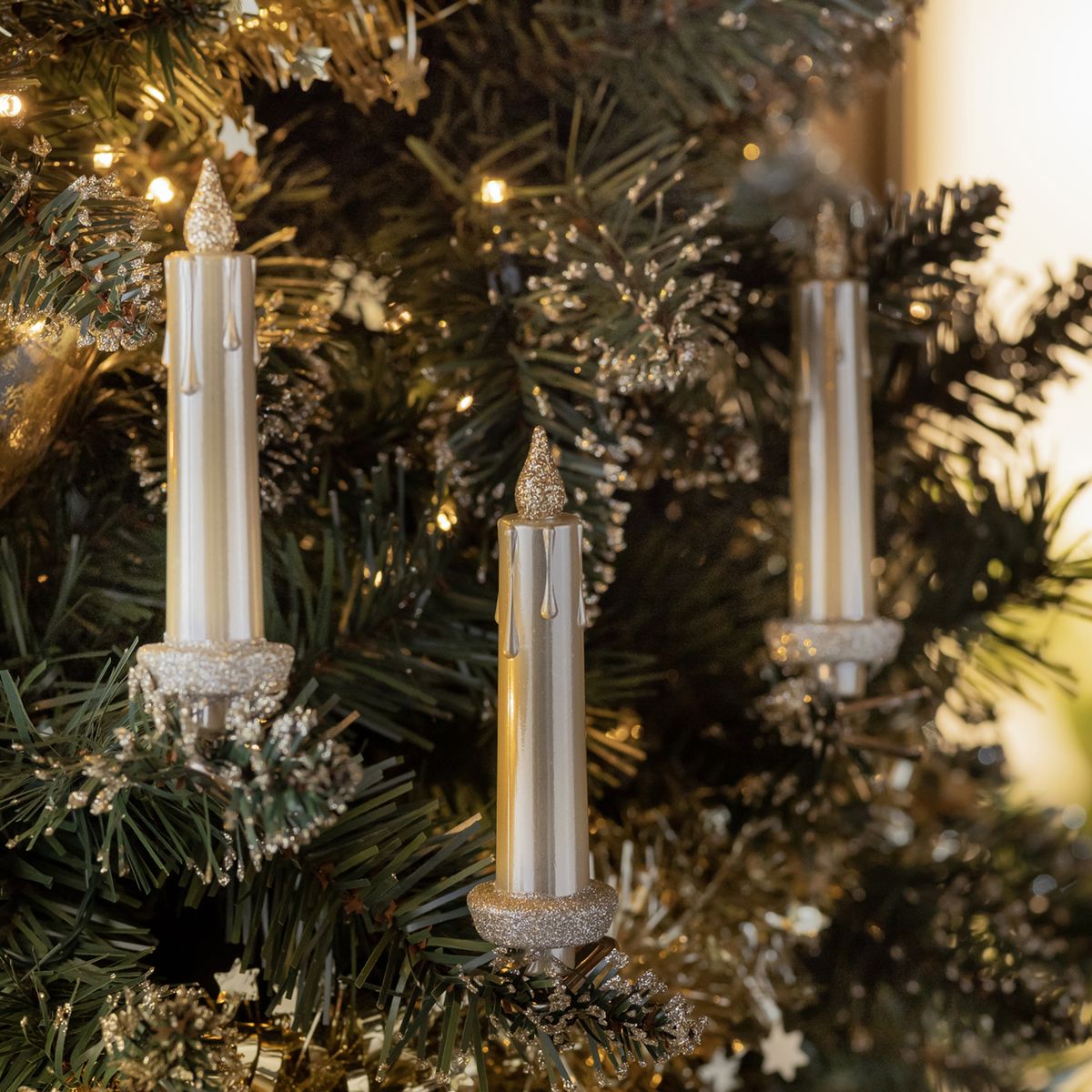 DEAR SANTA - Set 3 velas navidad 11 cm con clip aos