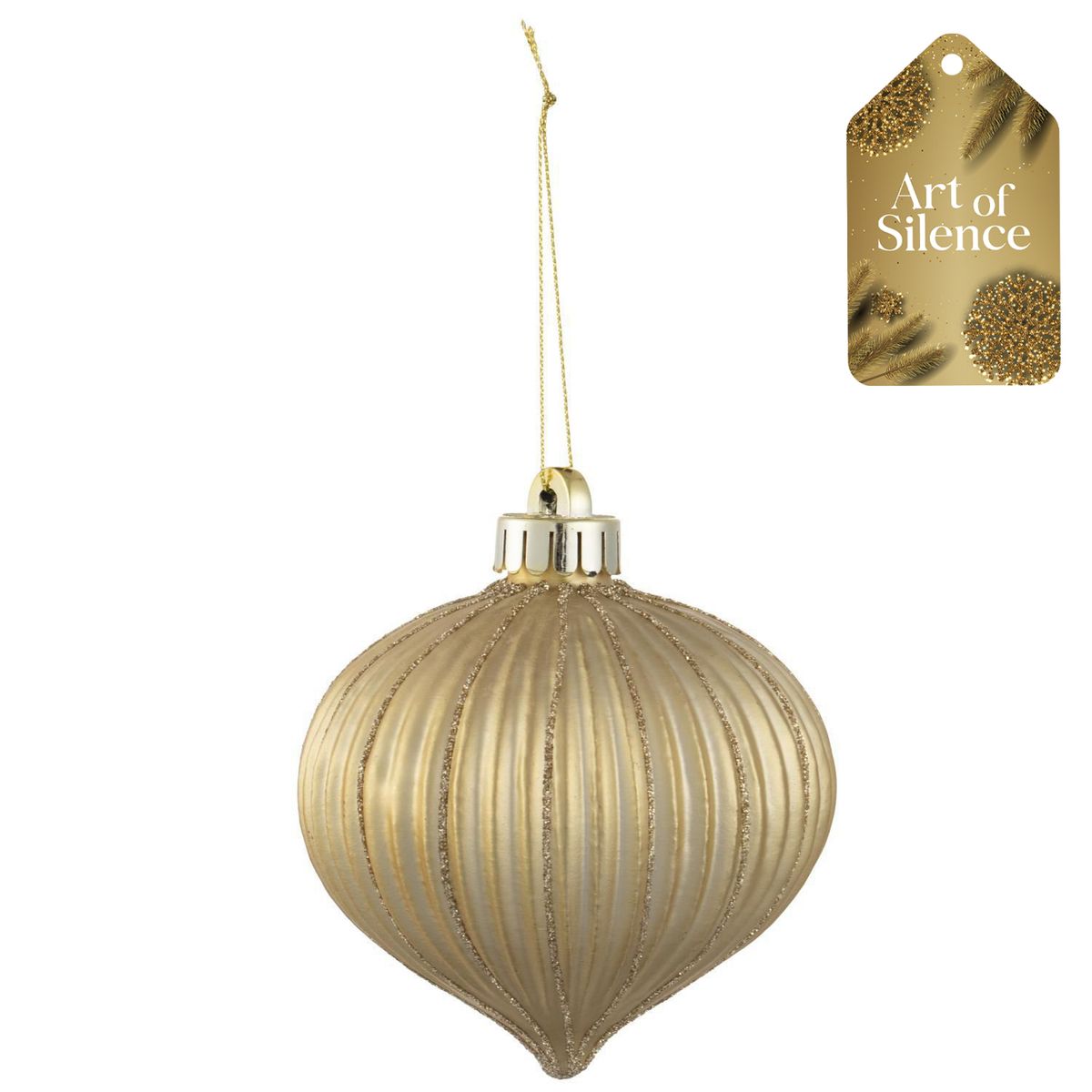 DEAR SANTA - Adorno navidad onion dorado 10 cm aos