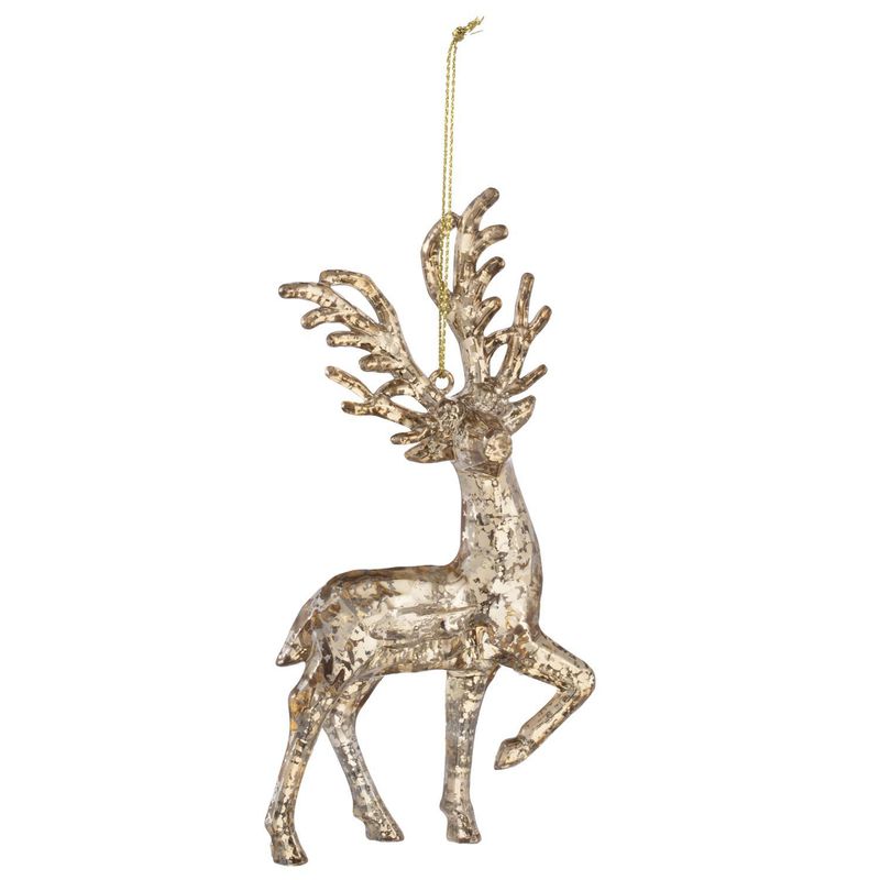 DEAR SANTA - Adorno Reno navidad acrílico champagne 13 cm aos