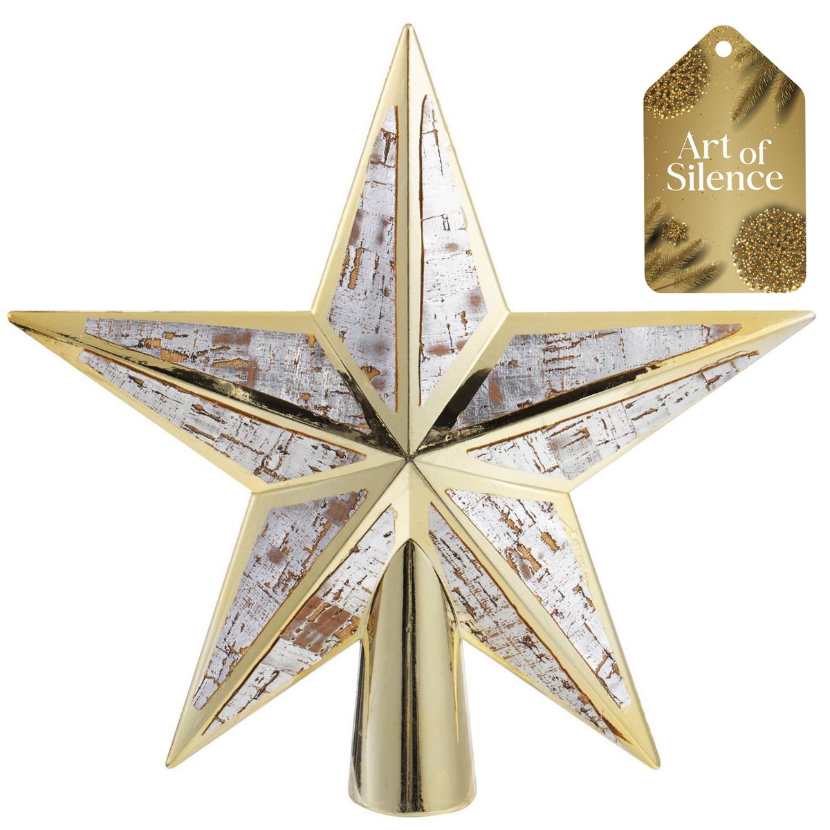 DEAR SANTA - Tope de árbol navidad estrella 20cm aos