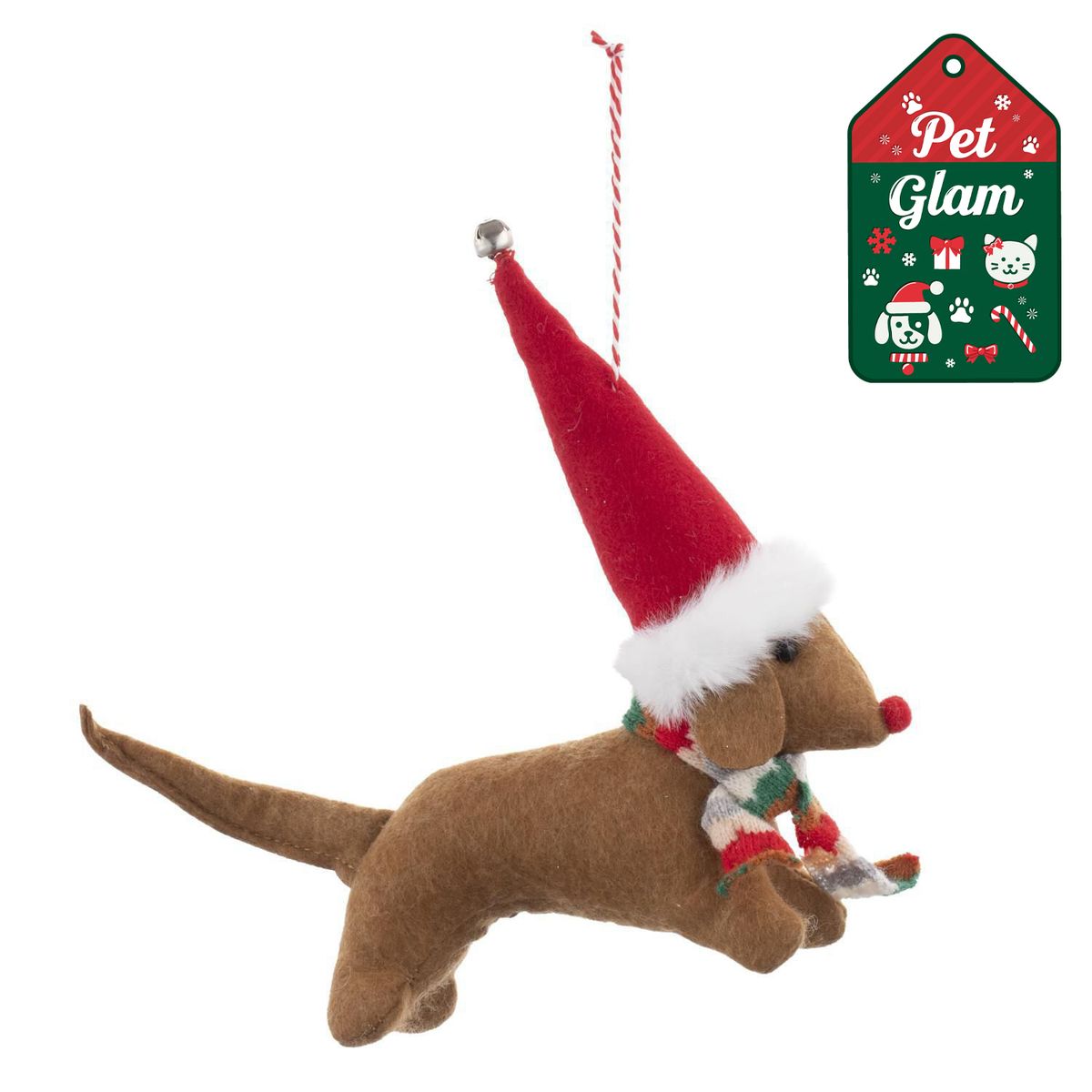 DEAR SANTA - Perro 17cm huella de amor