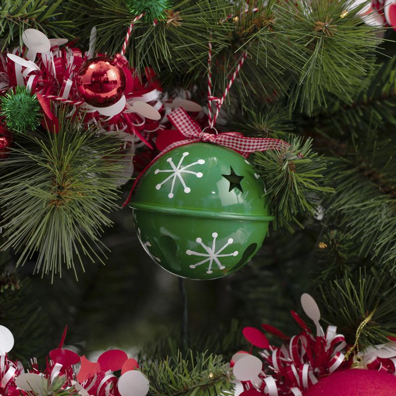 DEAR SANTA - Esfera navidad verde copo de nieve pet glam