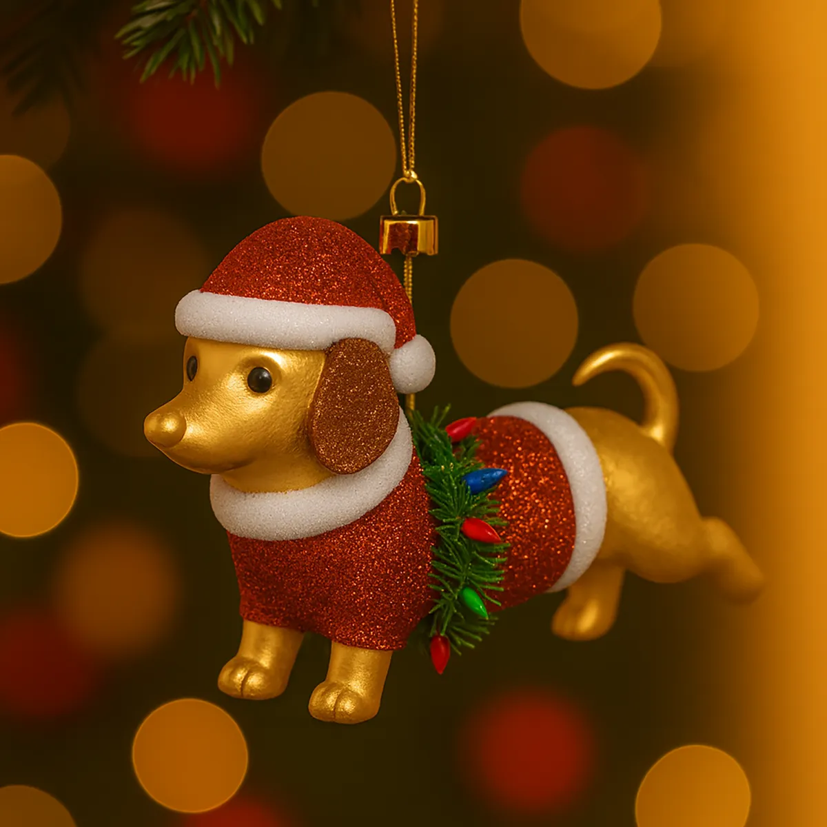 DEAR SANTA - Adorno navidad perro 11 cm pet glam