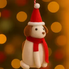 DEAR SANTA - Adorno navidad perro santa 13 cm pet glam