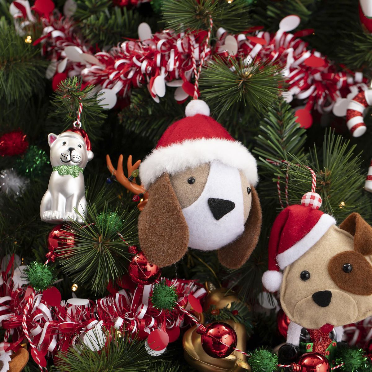 DEAR SANTA - Adorno navidad perro gorro 12 cm pet glam