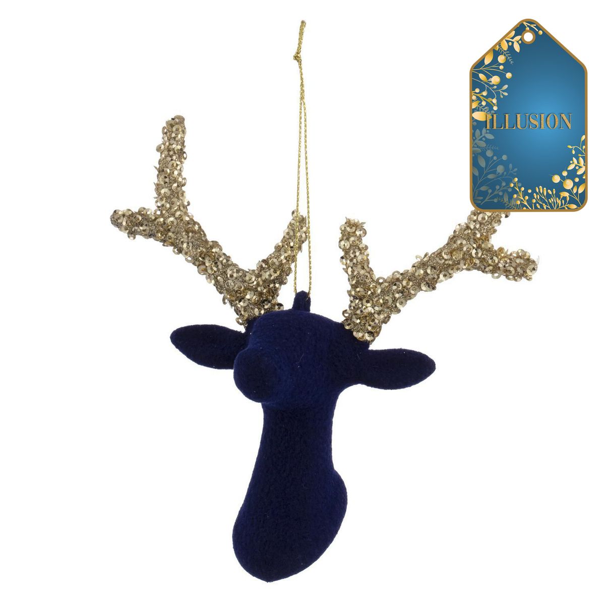 DEAR SANTA - Adorno navidad reno 16 cm illusion