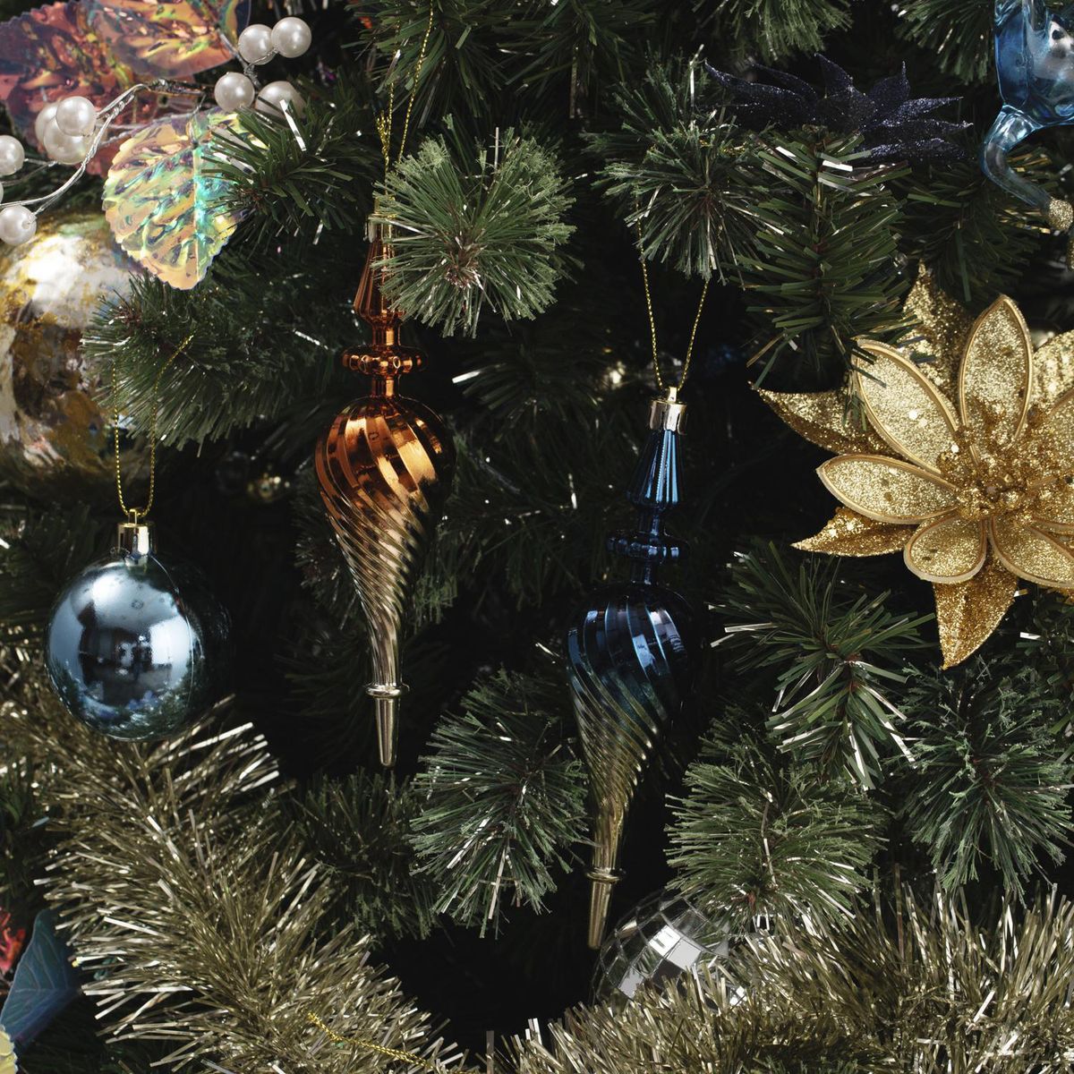 DEAR SANTA - Set 2 punta navidad 16 cm illusion