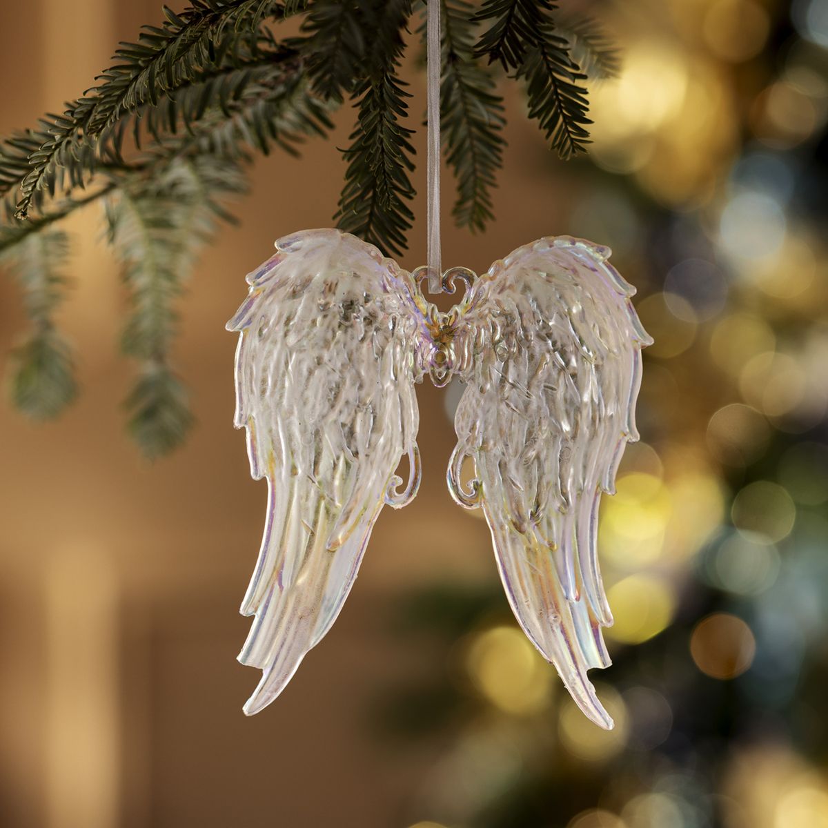 DEAR SANTA - Adorno navidad ala ángel 12 cm illusion