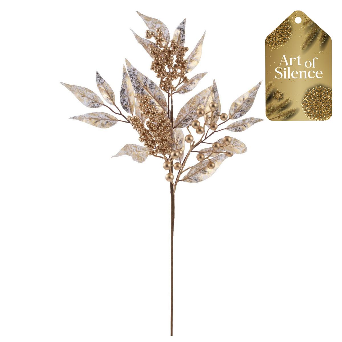 DEAR SANTA - Pick navidad berry dora 60cm aos