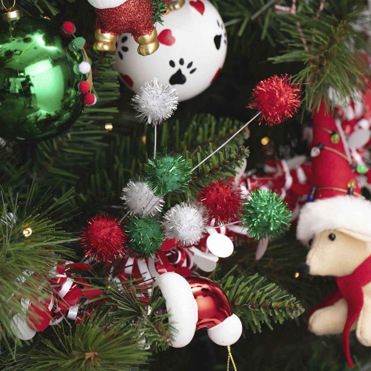 DEAR SANTA - Pick navidad pompon 35cm pet glam