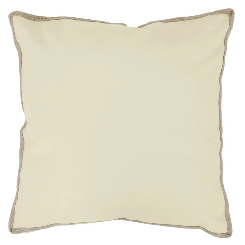 JUST HOME COLLECTION - Cojín Borde Yute Beige 50x50 cm