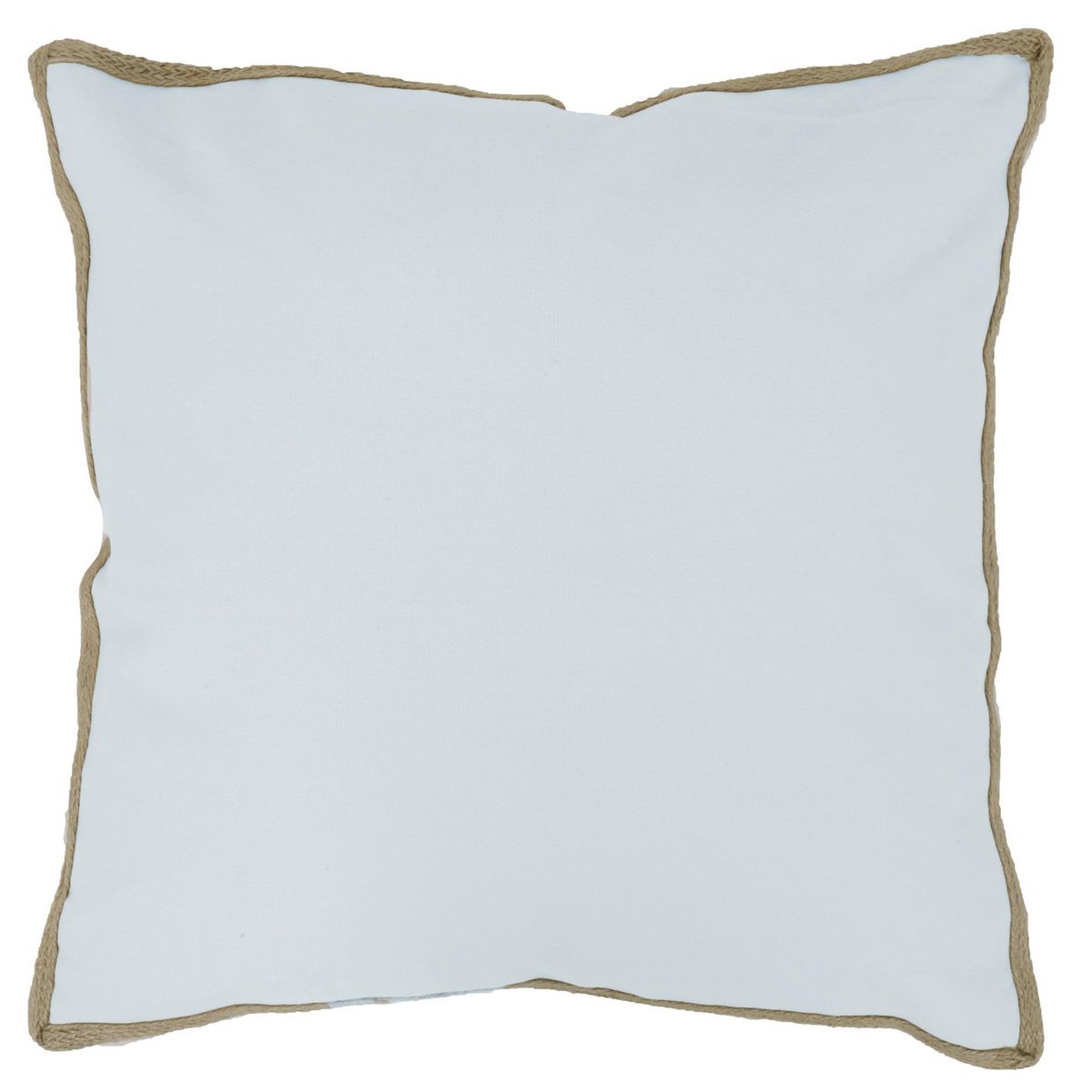 JUST HOME COLLECTION - Cojín Borde Yute Gris 50x50 cm