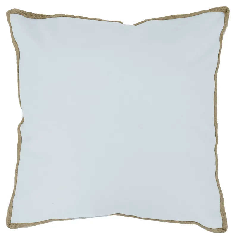 JUST HOME COLLECTION - Cojín Borde Yute Gris 50x50 cm
