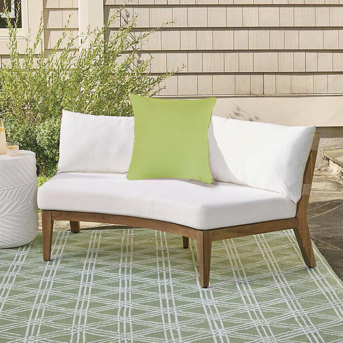 JUST HOME COLLECTION - Cojín Boho Solid Verde 45x45 cm