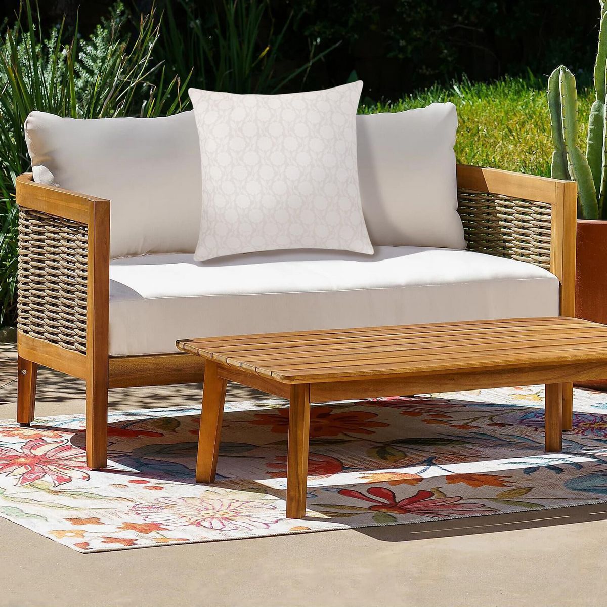 JUST HOME COLLECTION - Cojín Boho Multicolor 45x45 cm