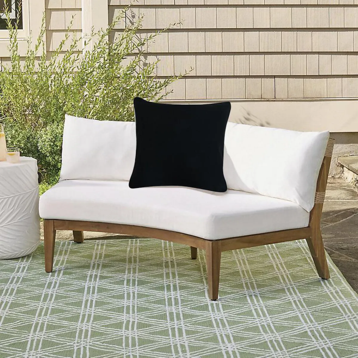 JUST HOME COLLECTION - Cojín Urbano Negro 45x45 cm