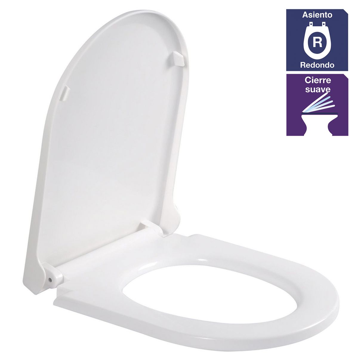 SENSI DACQUA - Asiento tapa WC Roma blanco