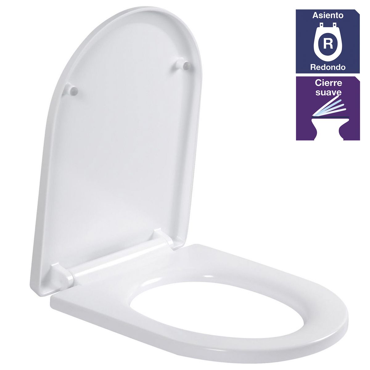 SENSI DACQUA - Asiento tapa WC Roma blanco
