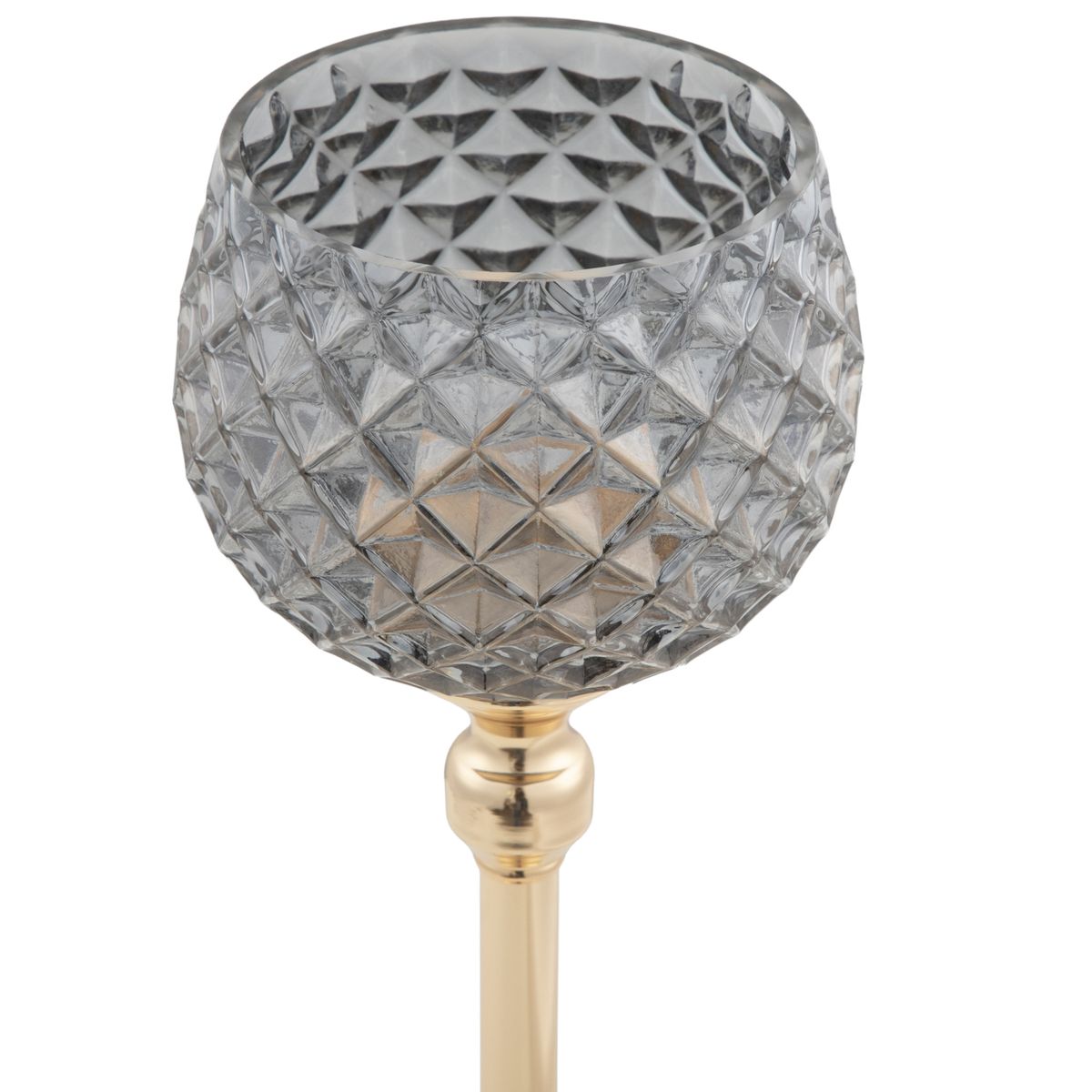 DEAR SANTA - Candelabro navidad 13x36 cm vidrio