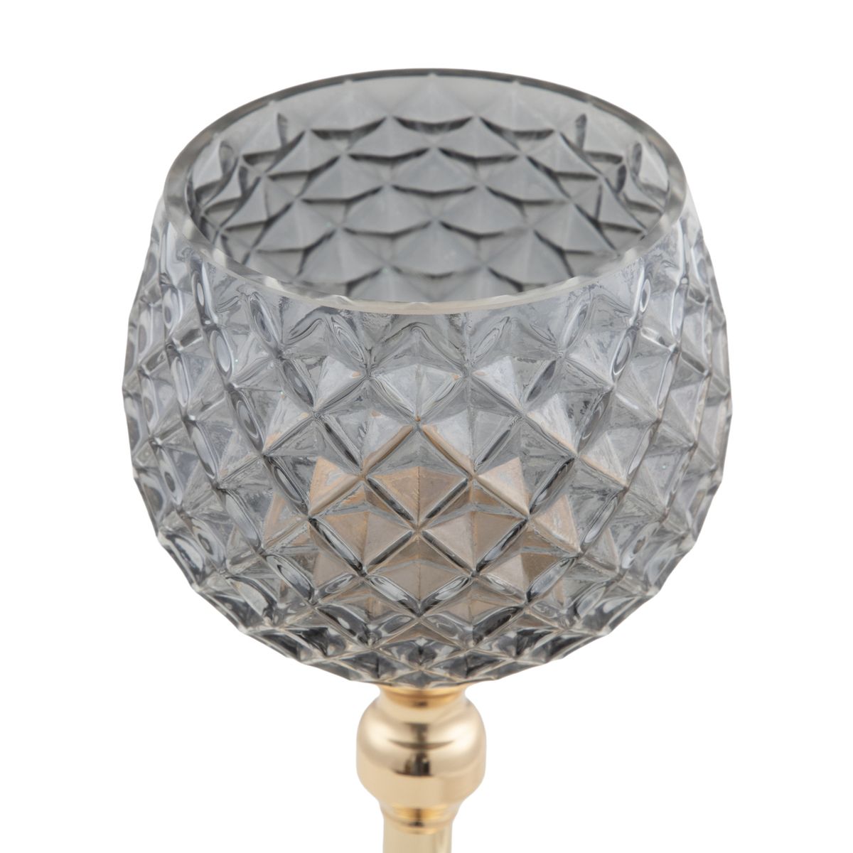 DEAR SANTA - Candelabro navidad 13x31cm vidrio