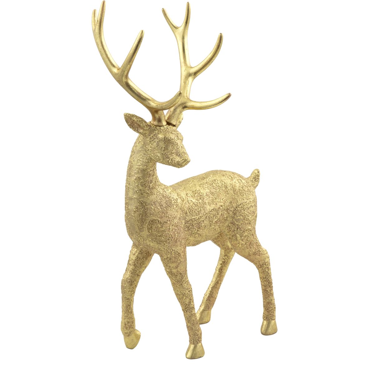 DEAR SANTA - Reno navidad de pie 50.8 cm dorado