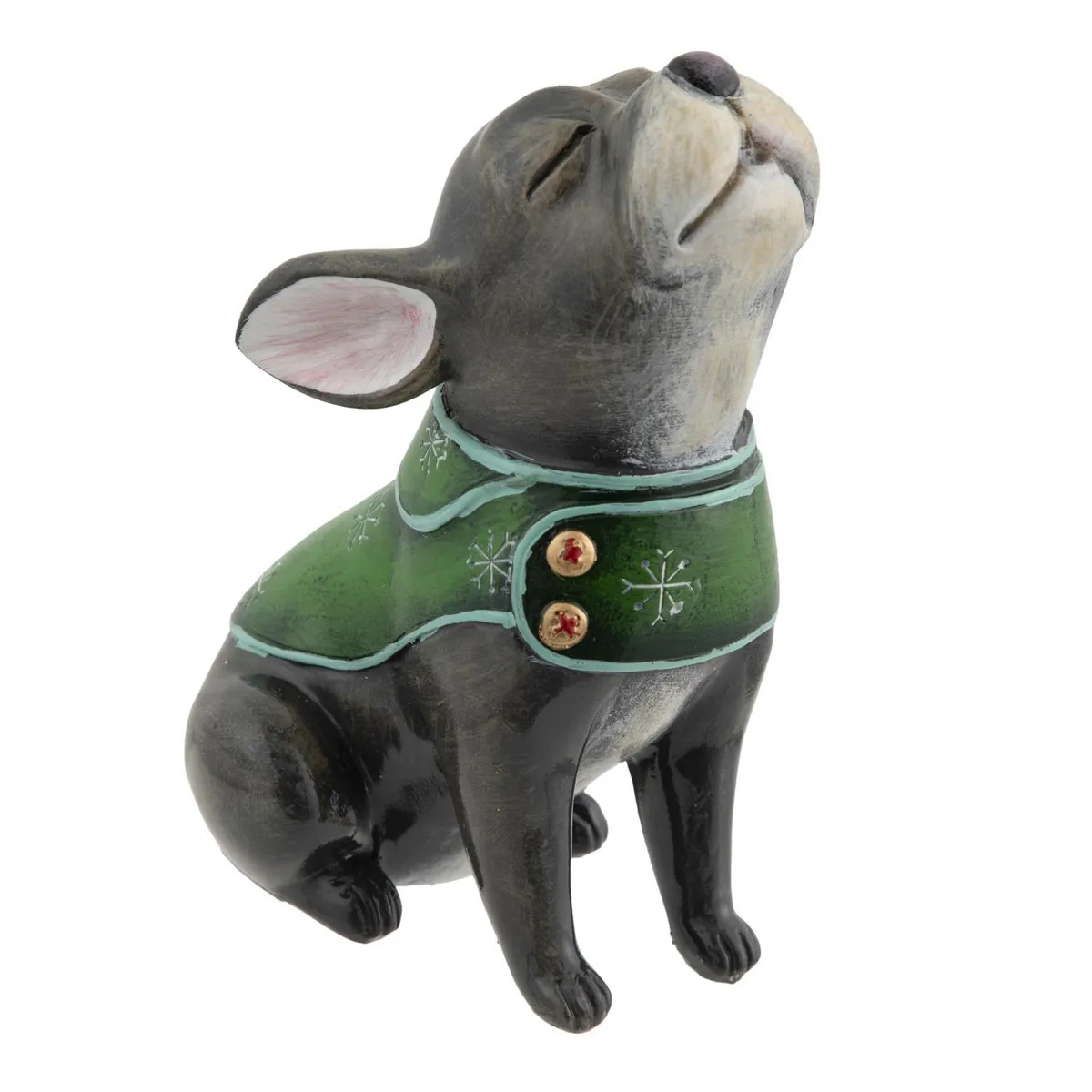 DEAR SANTA - Bulldog navidad de resina 12.8 cm