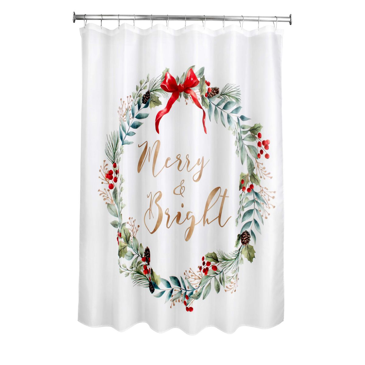 DEAR SANTA - Cortina ducha navidad blanco