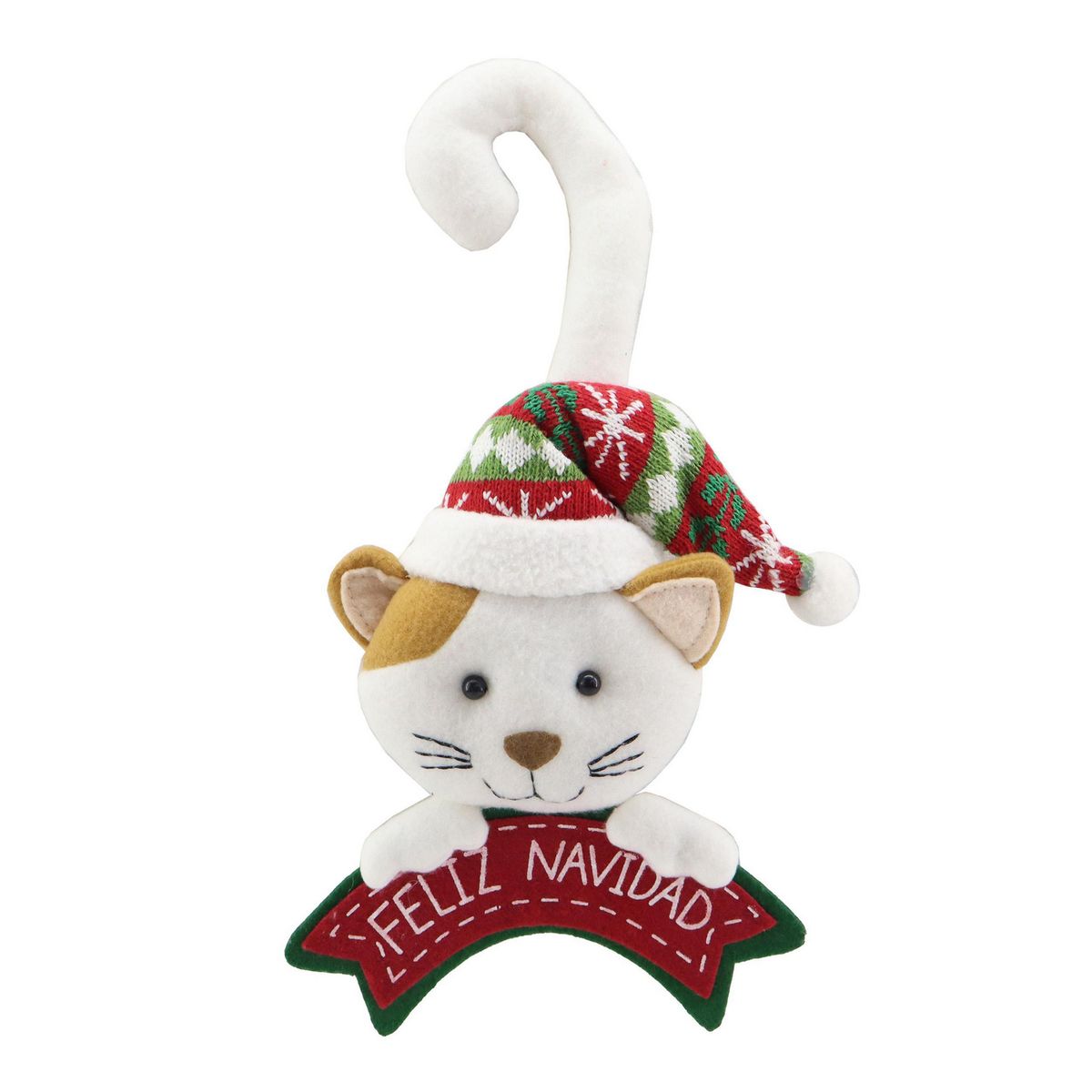 DEAR SANTA - Gato navidad colgante puerta 30 cm pet glam Diseños Surtidos