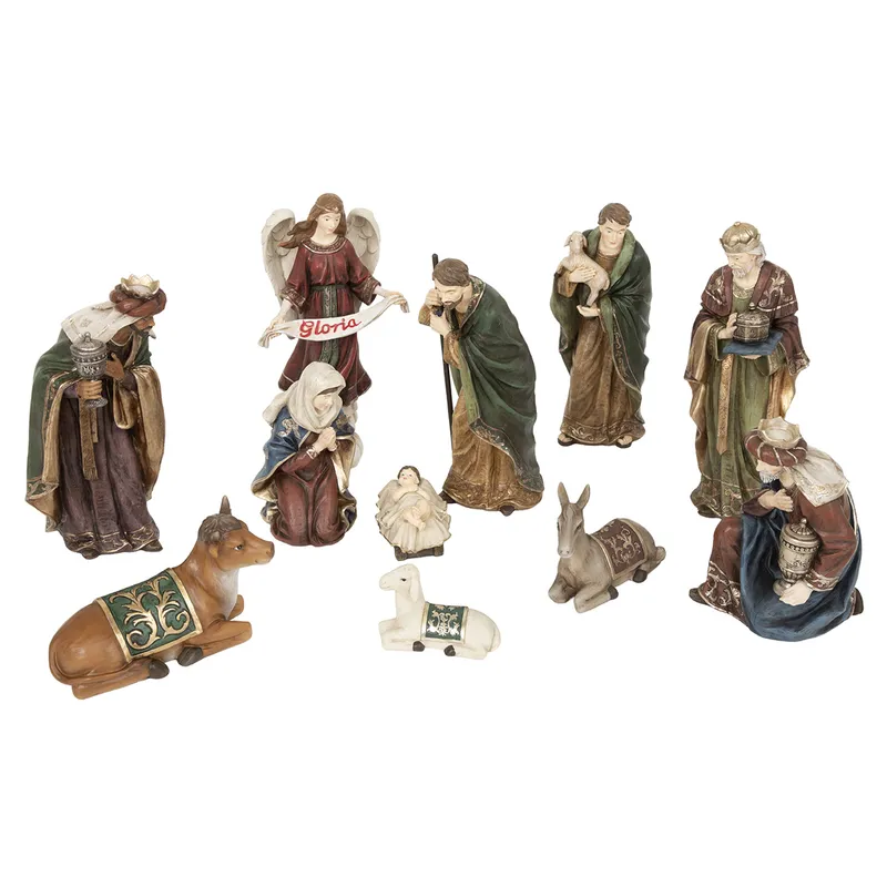 DEAR SANTA - Pesebre navidad 11 piezas 30cm resina