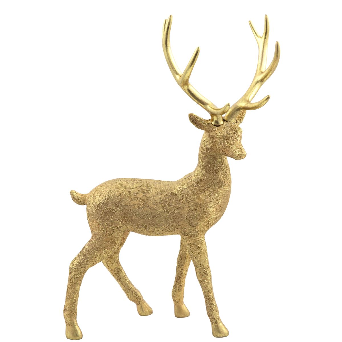 DEAR SANTA - Reno navidad de pie 51cm dorado