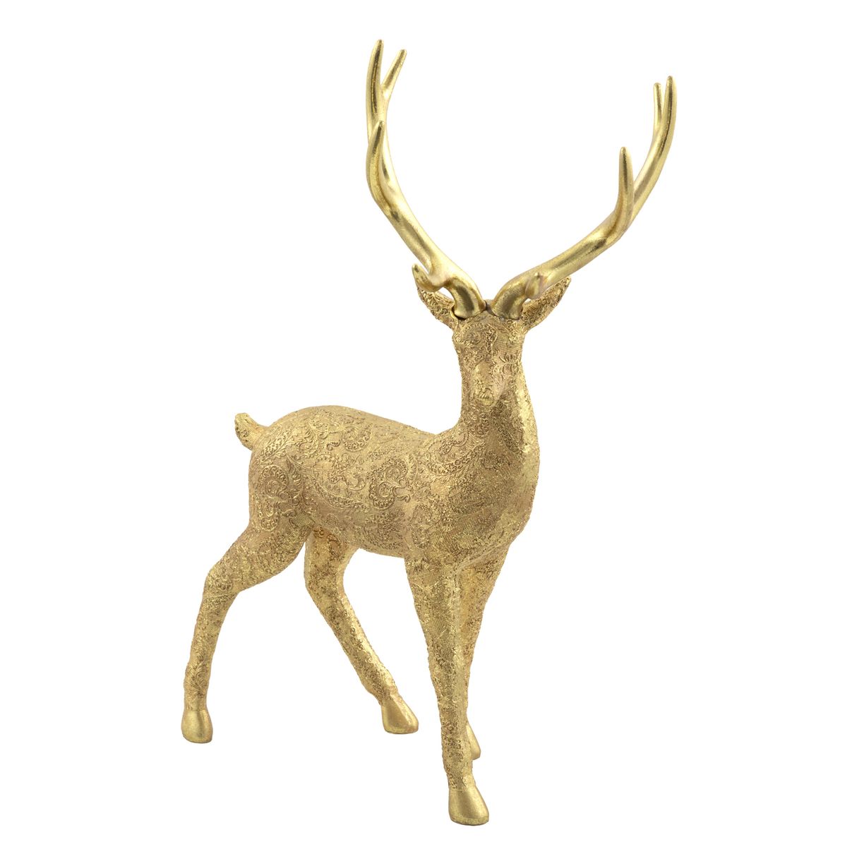 DEAR SANTA - Reno navidad de pie 51cm dorado