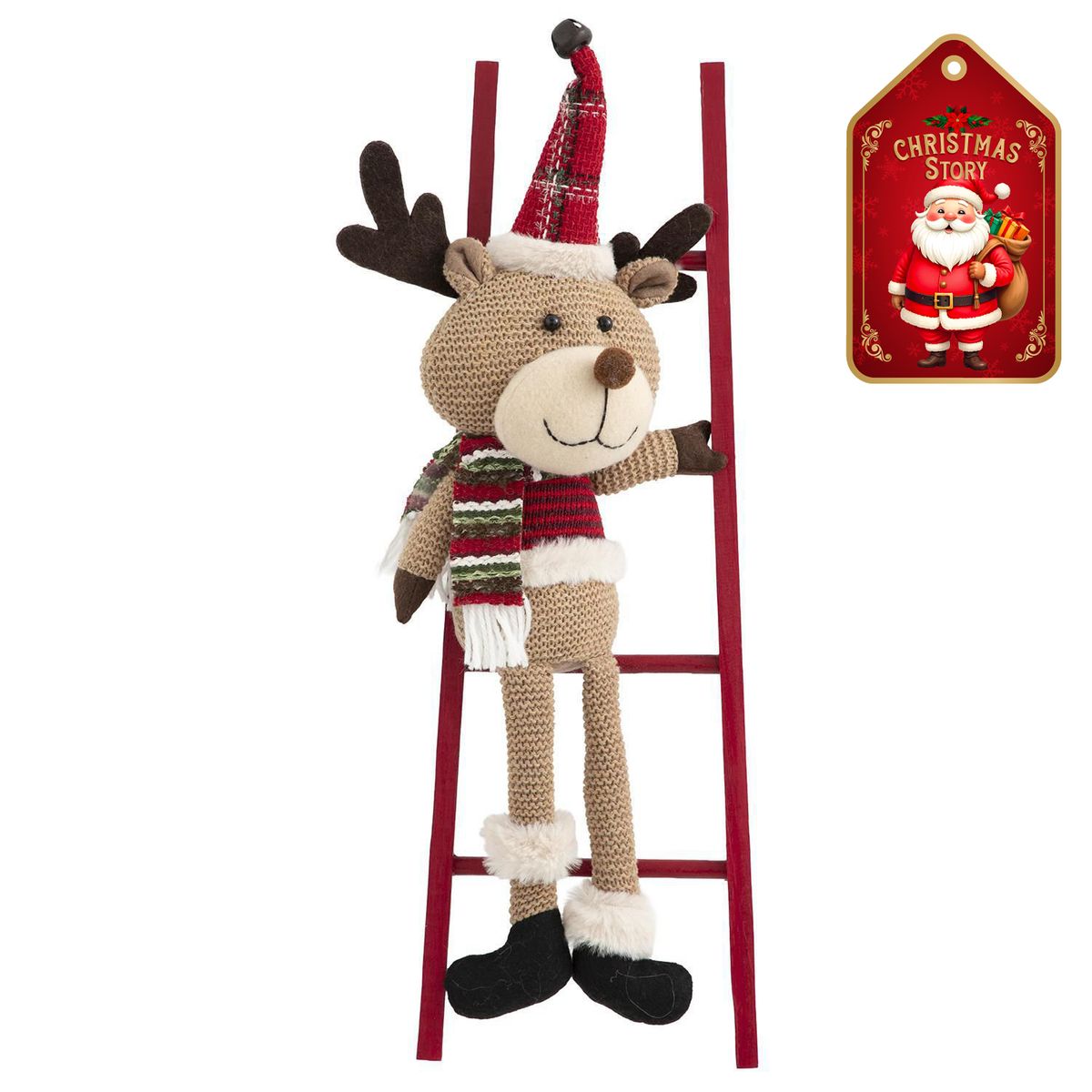 DEAR SANTA - Reno navidad ropa croche escalera