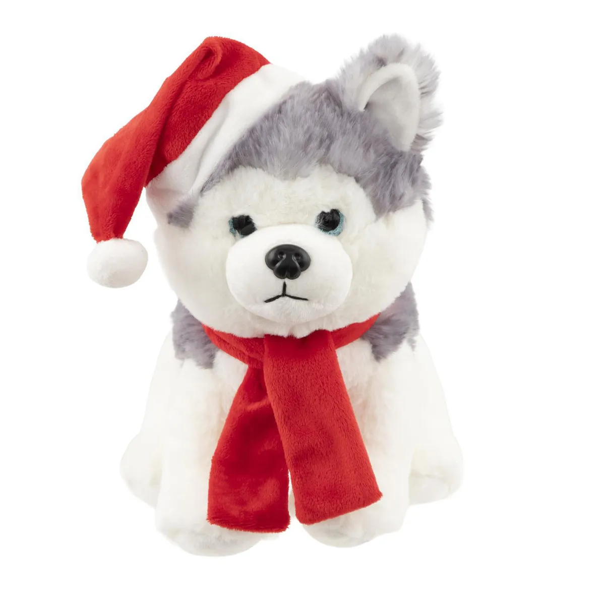 DEAR SANTA - Peluche Husky navidad gorro 23cm