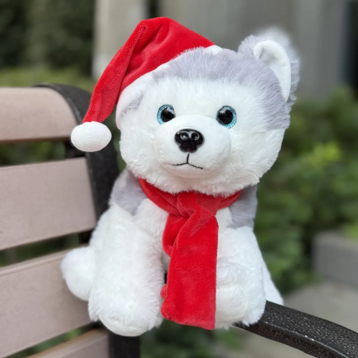 DEAR SANTA - Peluche Husky navidad gorro 23cm