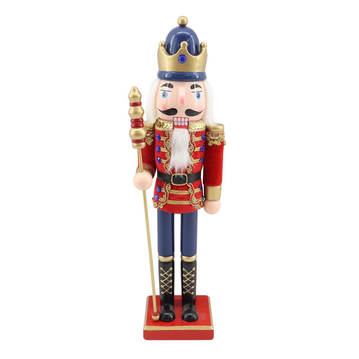 DEAR SANTA - Cascanuez navidad 38 cm rojo azul