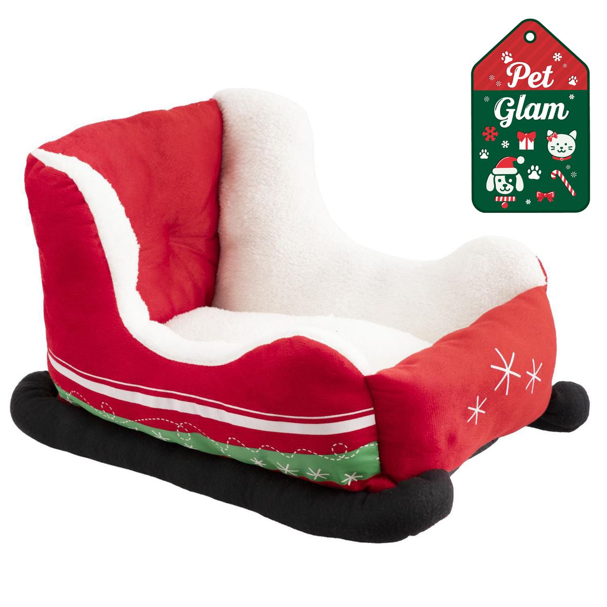 DEAR SANTA - Cama navidad mascota trineo pet glam