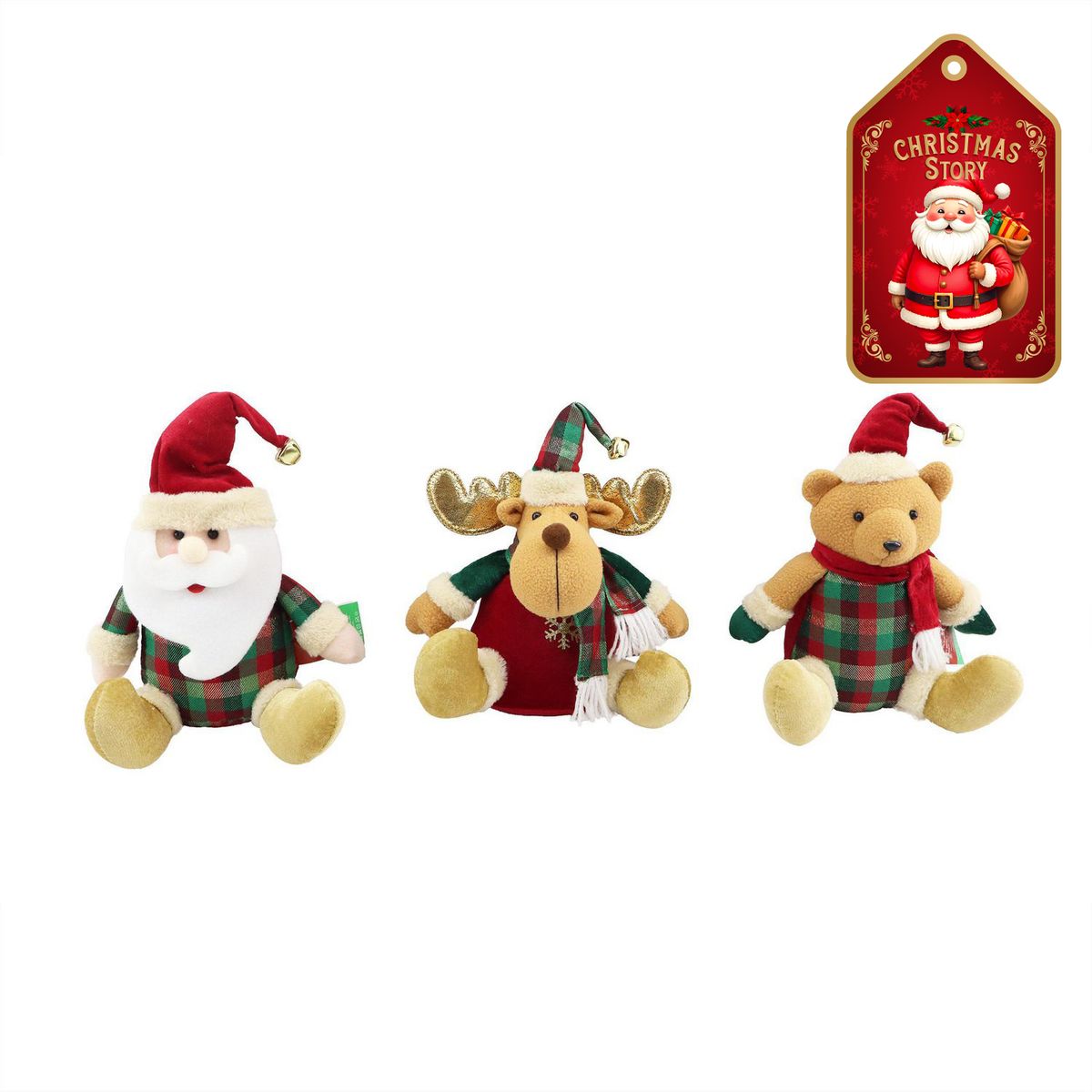 DEAR SANTA - Figura Santa/Oso/Reno Navidad 28 cm Diseño Surtido Xstory