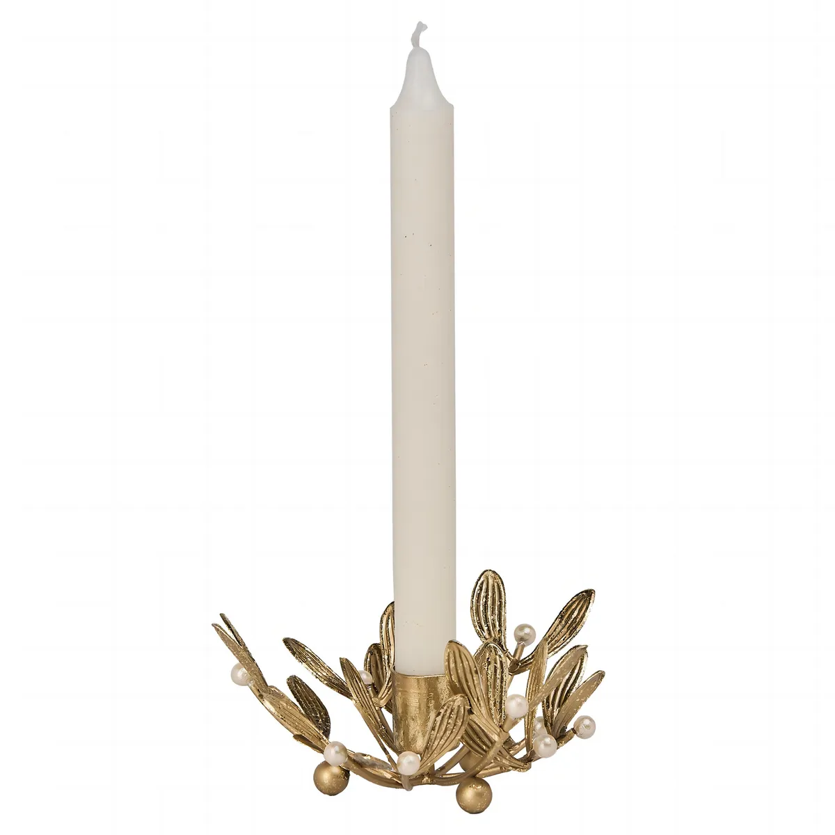 DEAR SANTA - Portavela navidad ramas doradas